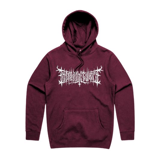 The Mill Brewery Burgundy & White Metal Hoodie