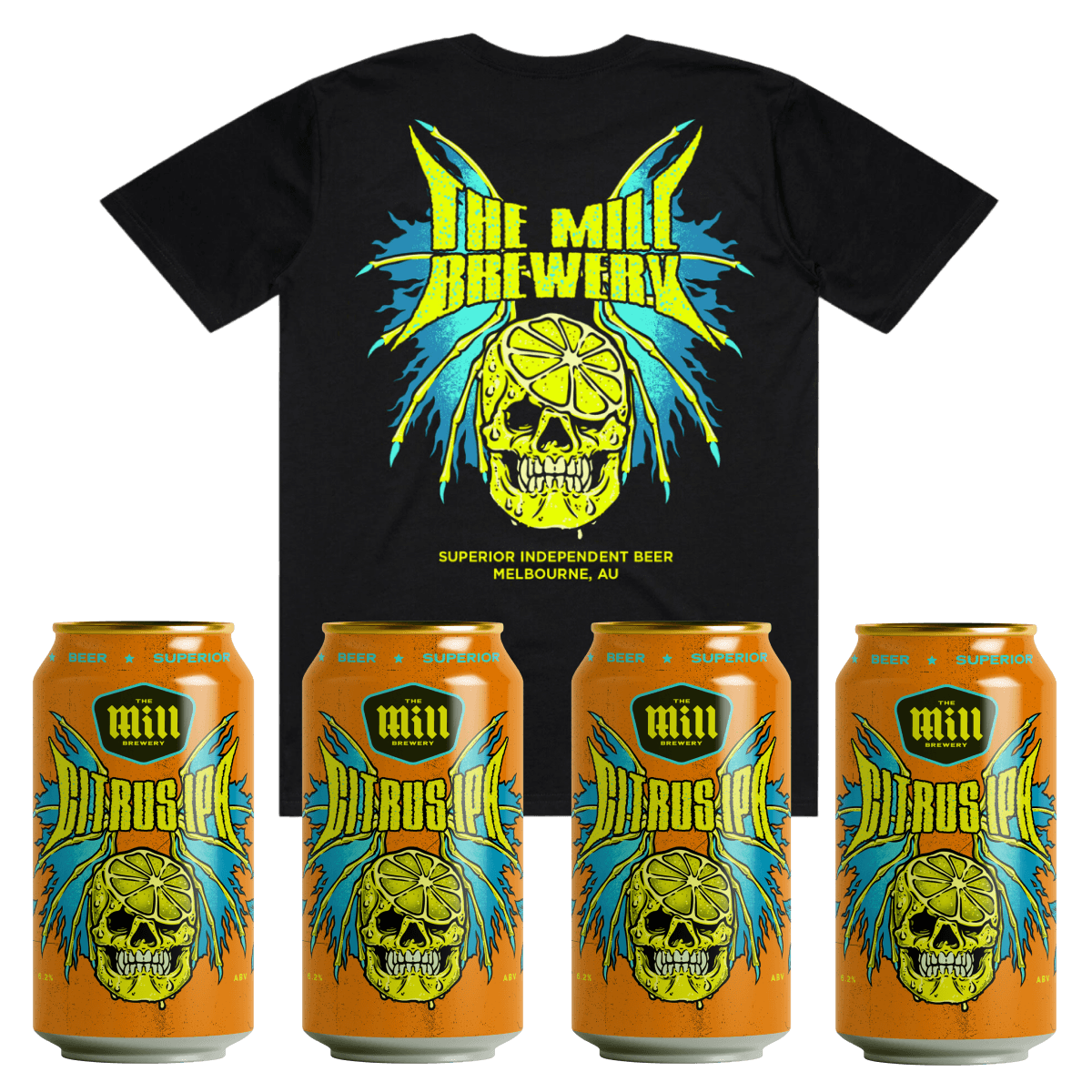 The Mill Brewery Citrus Tee + IPA 4-Pack