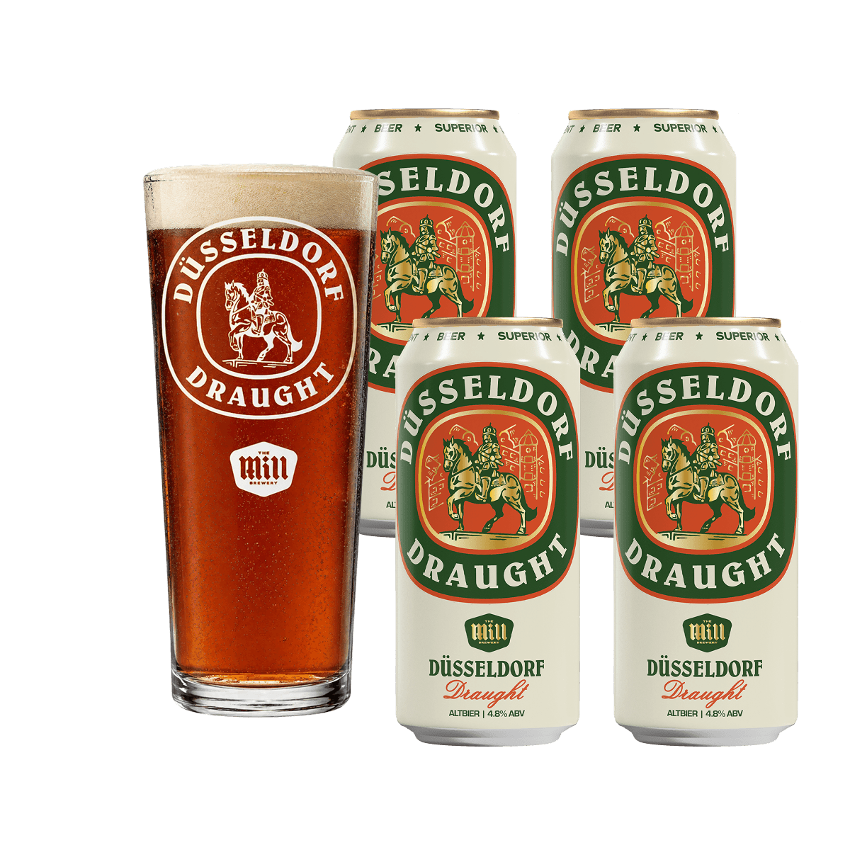 Düsseldorf Draught 4-Pack & Limited Edition Glass